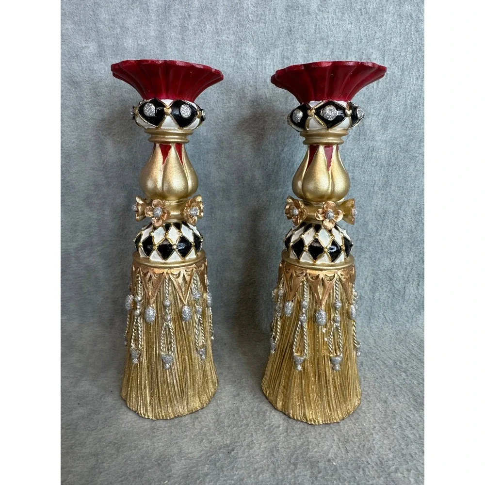 Set of 2‎ Roman Inc Candlestick Holders Home 8.5